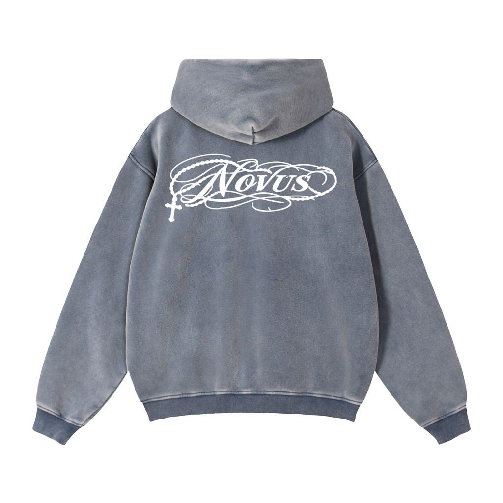 Novus Zip-Through Boxy Fleece Hoodie